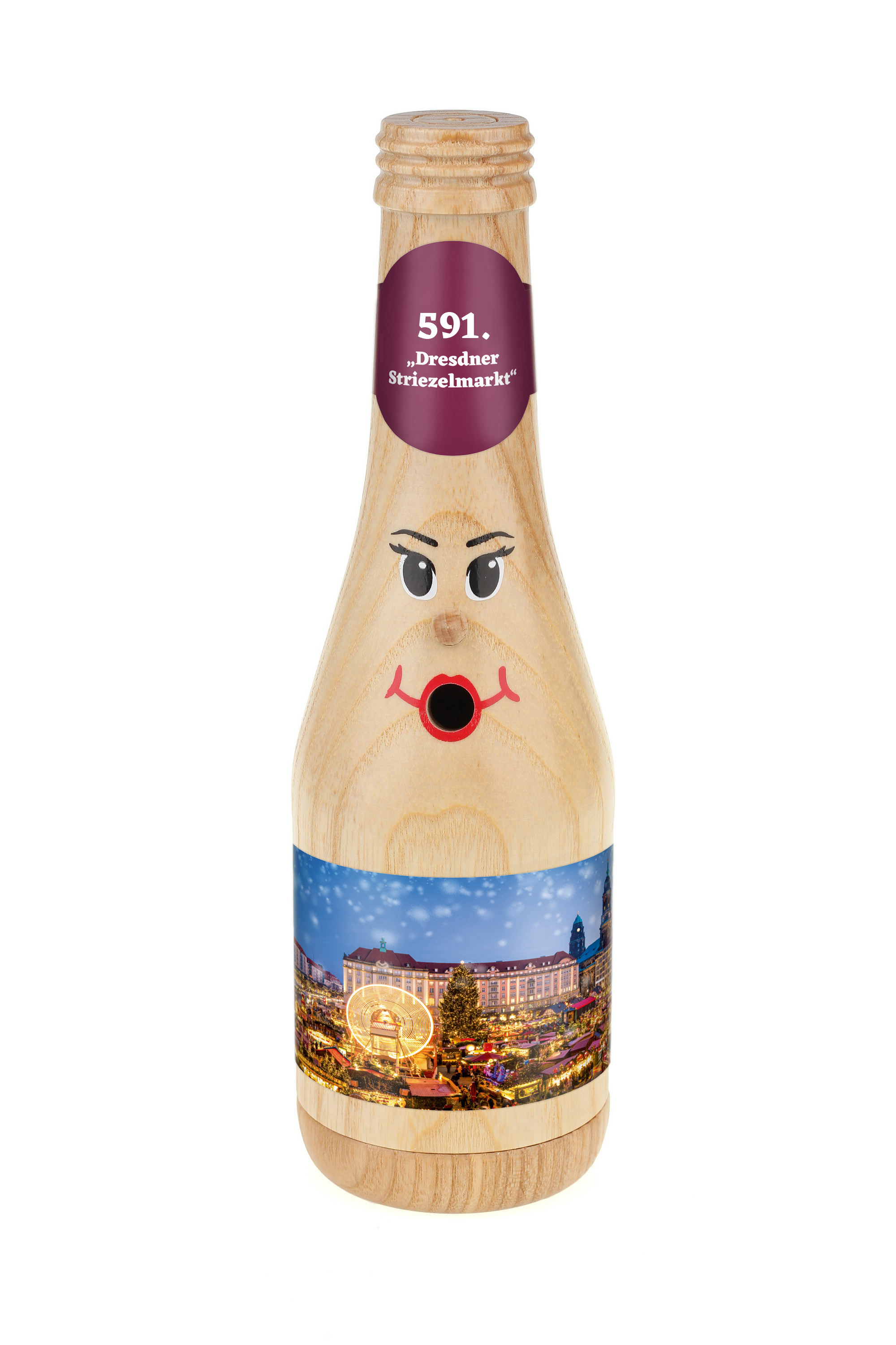 Räucherflasche Räucherfigur Rauchfigur Räuchermännchen Sekt 0,2 natur - "591. Dresdner Striezelmarkt" Räucherflasche Räucherfigur Rauchfigur Räuchermännchen Sekt 0,2 natur - "591. Dresdner Striezelmarkt"