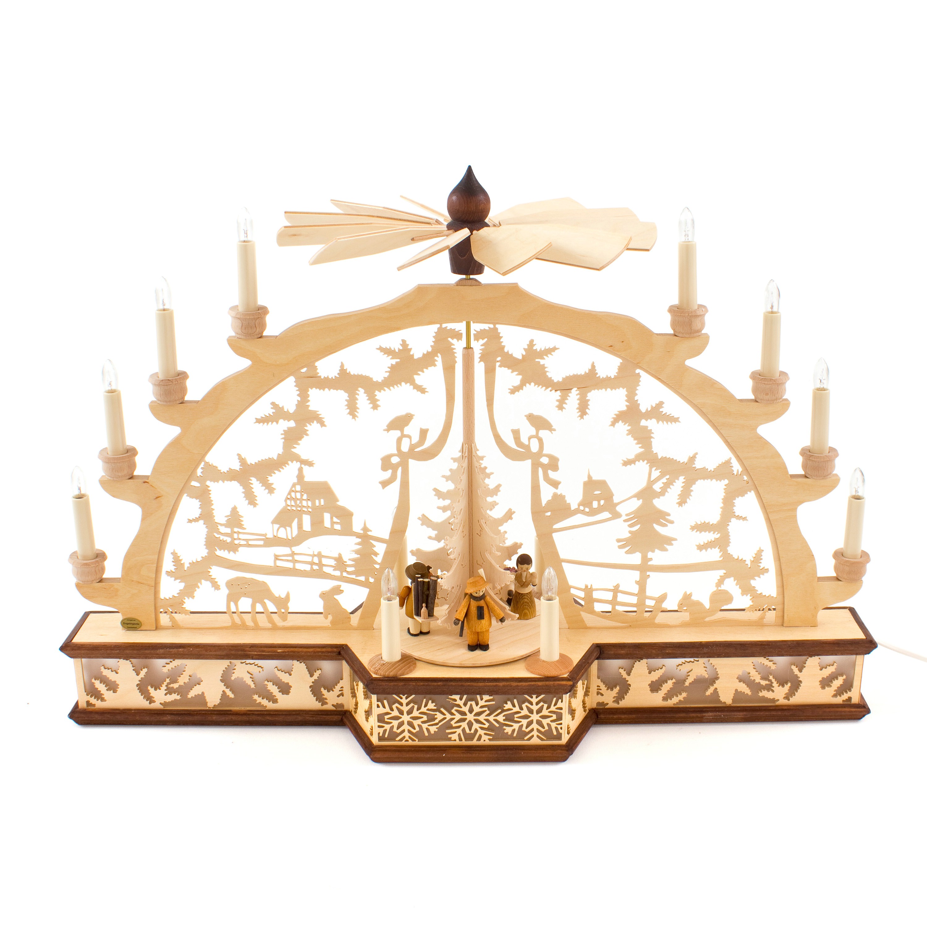 3D Schwibbogen Lichterbogen mit elektrische Pyramide und Unterstellbank (verschiedene Motive wählbar) 3D Schwibbogen Lichterbogen mit elektrische Pyramide und Unterstellbank (verschiedene Motive wählbar)