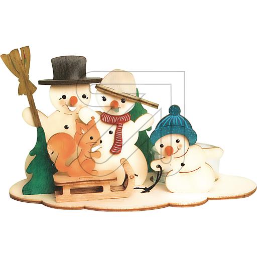 Bastelset aus Holz für Kinder " Teelichthalter Schneemann" Weihnachten