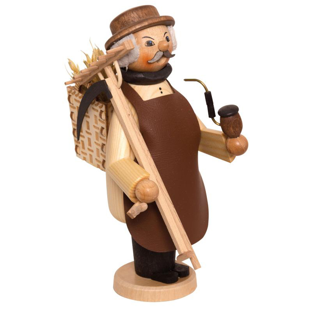 Kuhnert Räucherfigur Räuchermännchen - Die kleinen im Wald und Flur Händler unterwegs - Bauer Kuhnert Räucherfigur Räuchermännchen - Die kleinen im Wald und Flur Händler unterwegs - Bauer