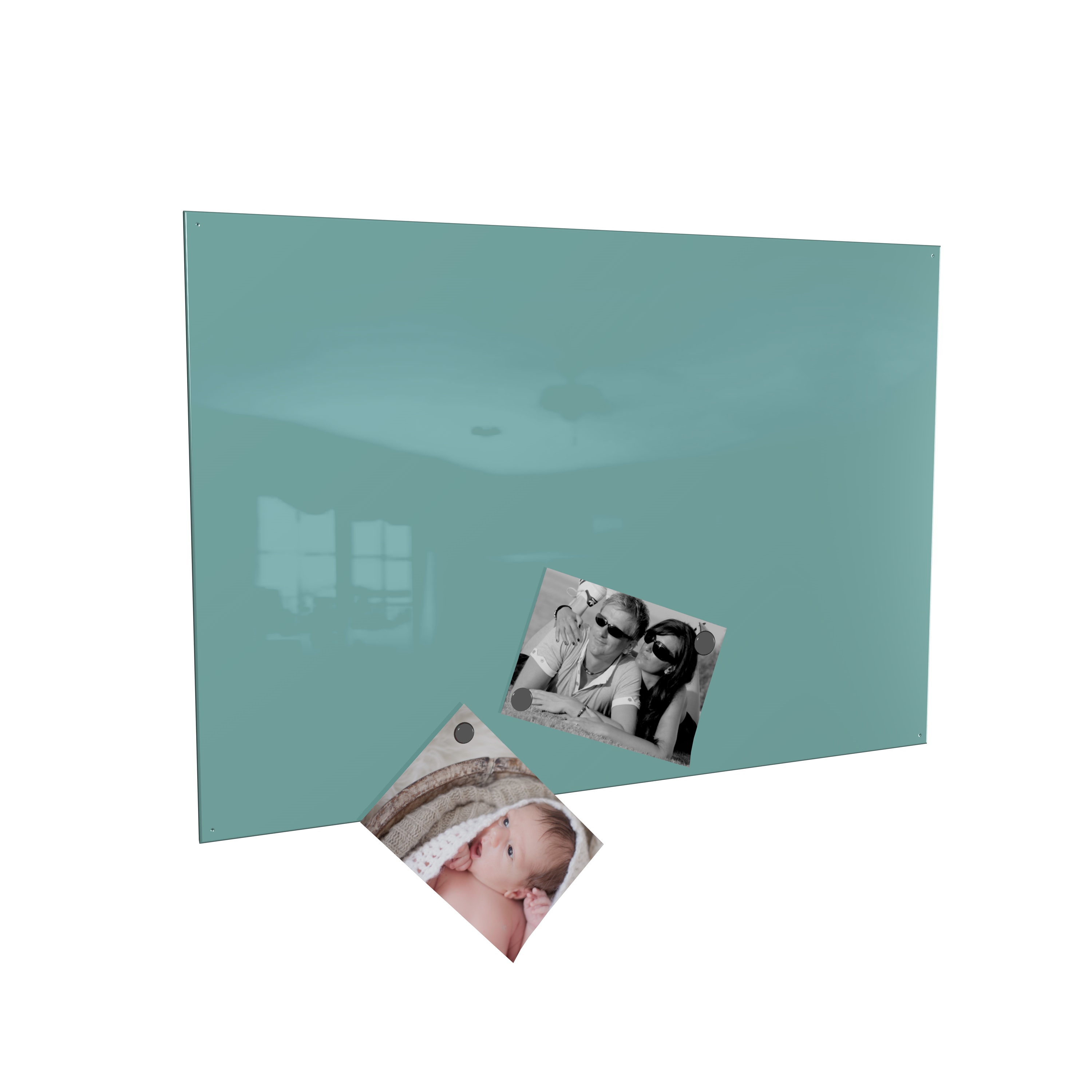 Magneetbord groen 40cm - Leuk! van hout en staal Magneetbord groen 40cm - Leuk! van hout en staal