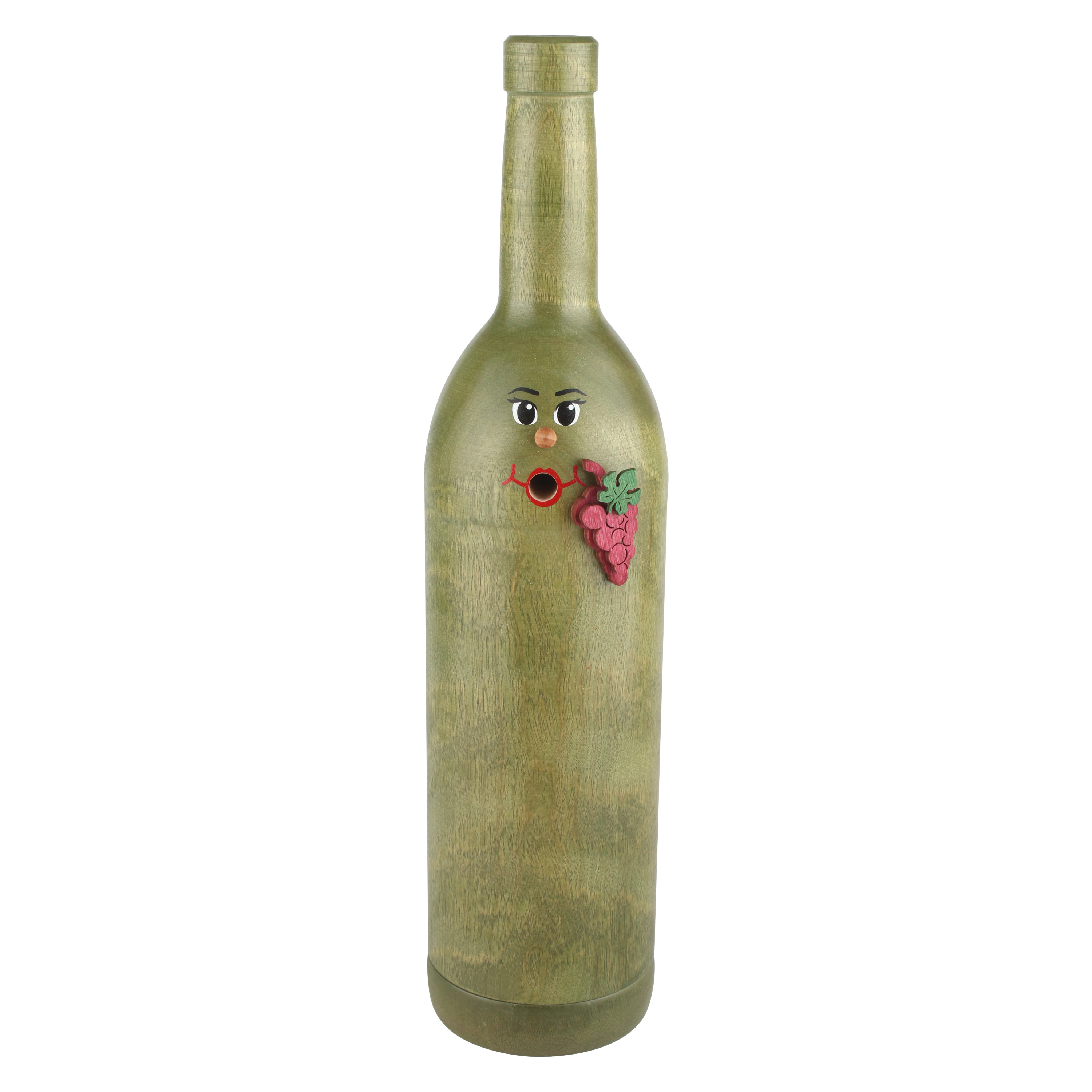 Räucherflasche Räucherfigur Rauchfigur Räuchermännchen Wein Wackerbarth 0,7 - grün