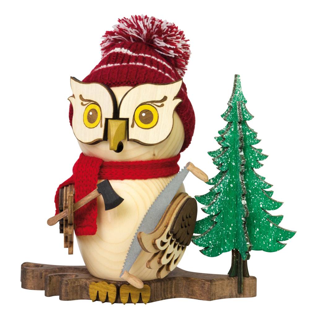 Kuhnert Räuchereule Raucheule Eule - Räucherfigur - Waldarbeiter Kuhnert Räuchereule Raucheule Eule - Räucherfigur - Waldarbeiter