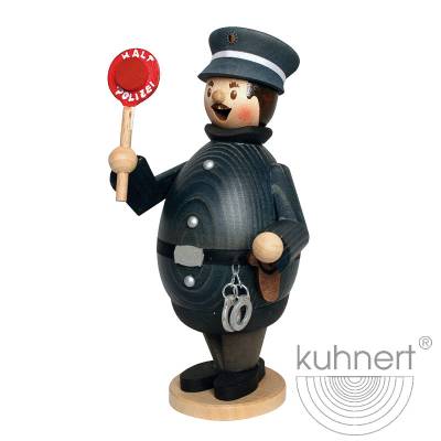 Kuhnert Rauchmann Max - Rauchfigur Räucherfigur Räuchermännchen - als Polizist