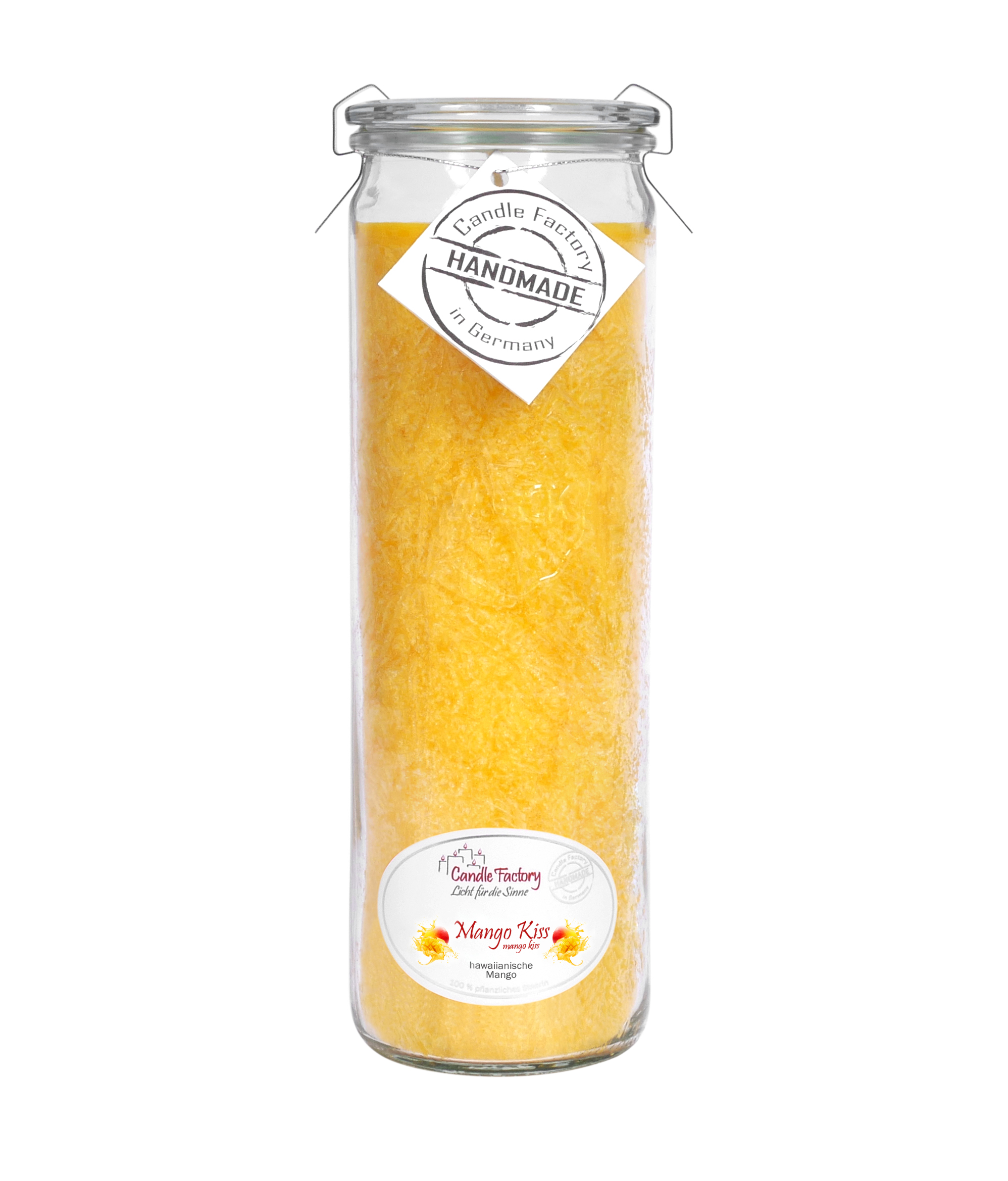 Candle Factory Duftkerze Kerze Jumbo Handmade Big Jumbo Mango Kiss Big Jumbo Mango Kiss