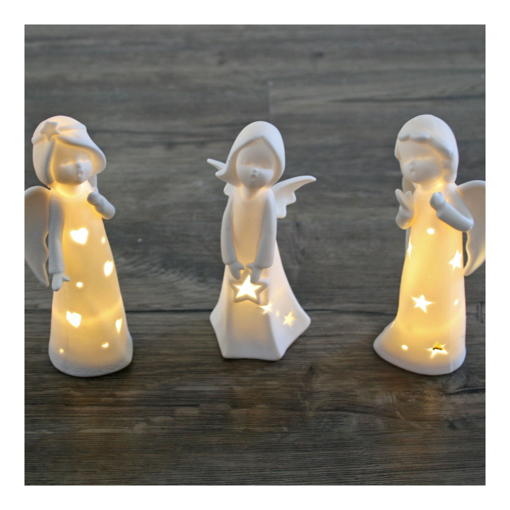 LED Porzellanengel Engel (in verschiedenen Motiven) LED Porzellanengel Engel (in verschiedenen Motiven)