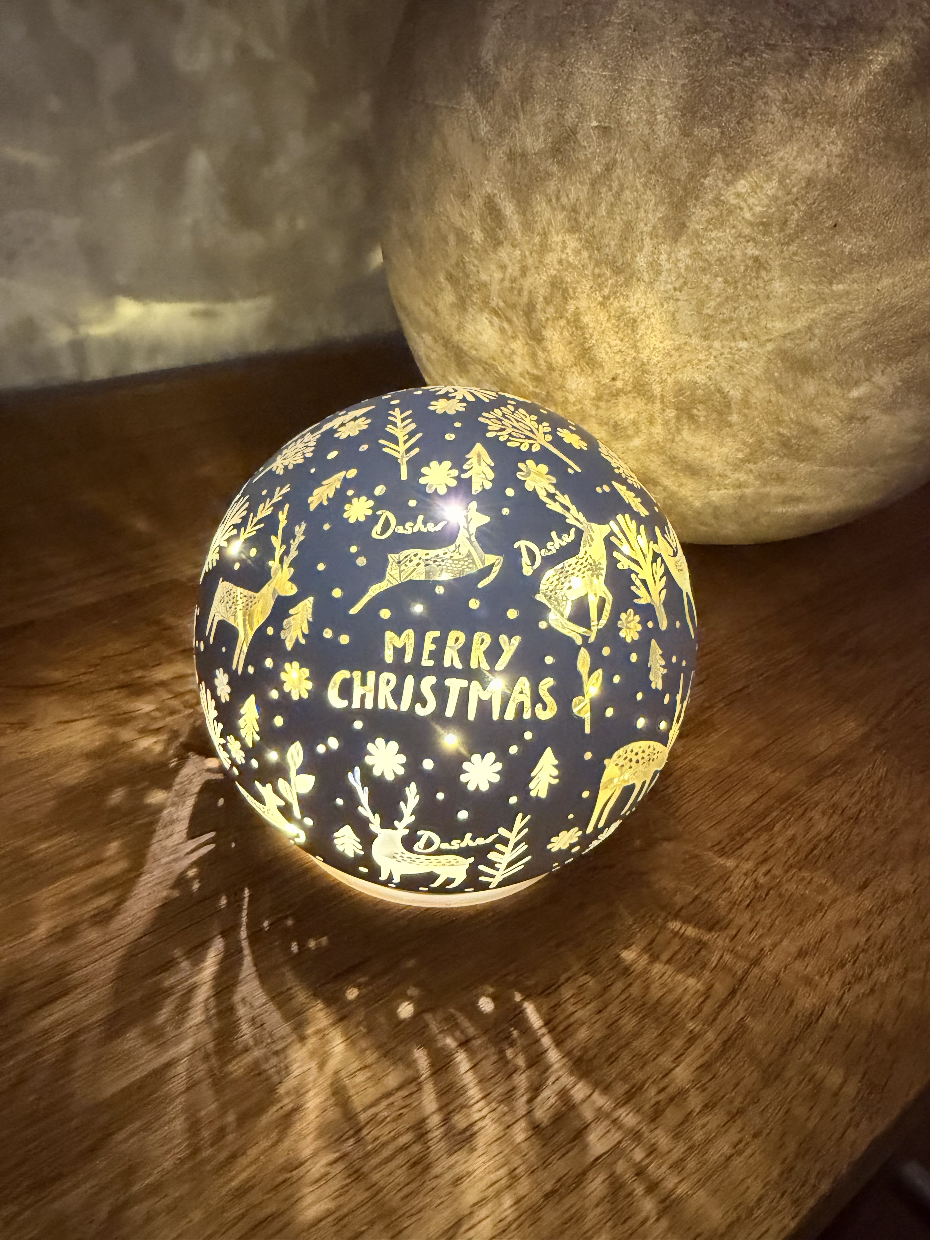 Glaskugel "Merry X-Mas"