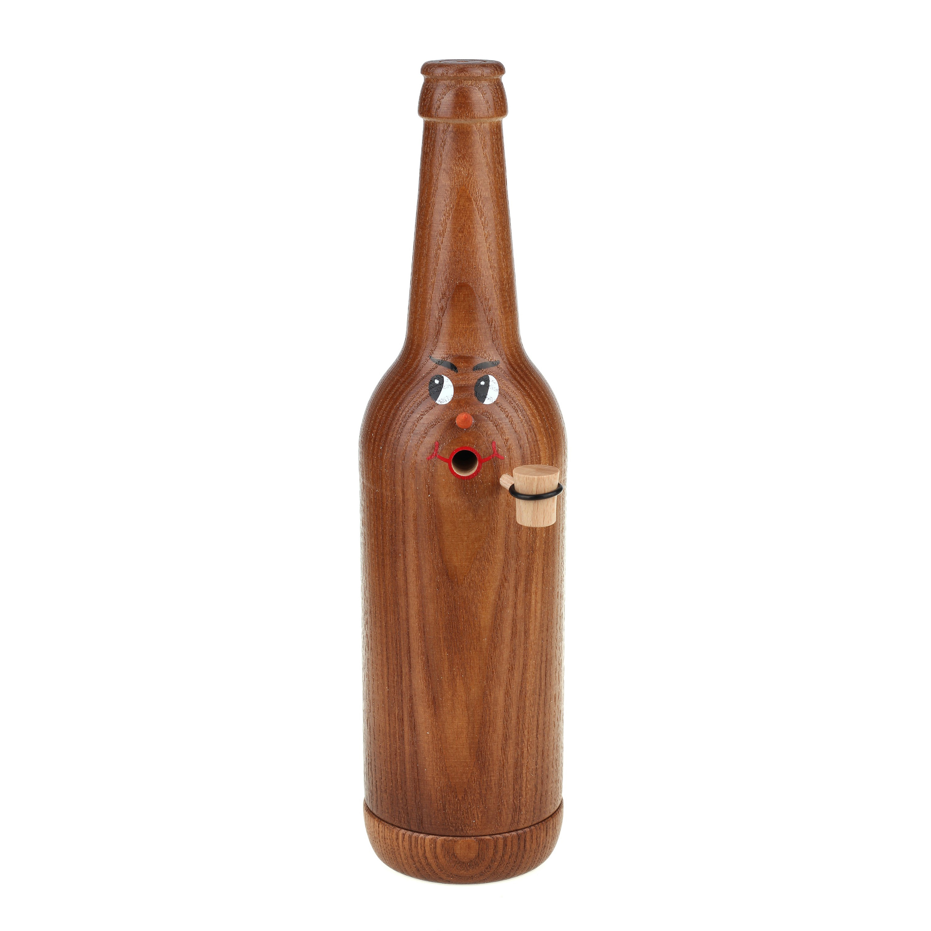 Räucherflasche Räucherfigur Rauchfigur Räuchermännchen Bier Longneck 0,5 - braun