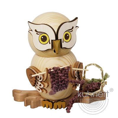 Kuhnert Räuchereule Raucheule Eule - Räucherfigur - Strickeule