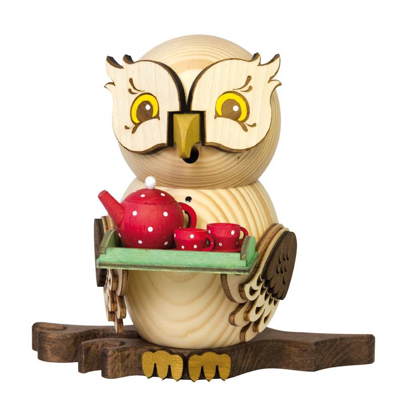 Kuhnert Räuchereule Raucheule Eule - Räucherfigur - Teeservice Kuhnert Räuchereule Raucheule Eule - Räucherfigur - Teeservice