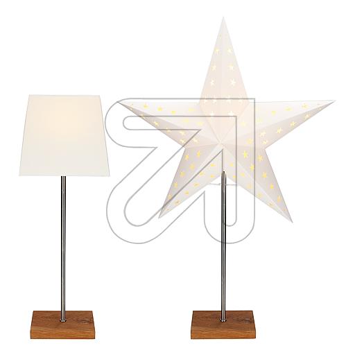 Standleuchte Weihnachtsstern mit Wechselschirm und Ständer / Holzfuß (in verschiedenen Größen)