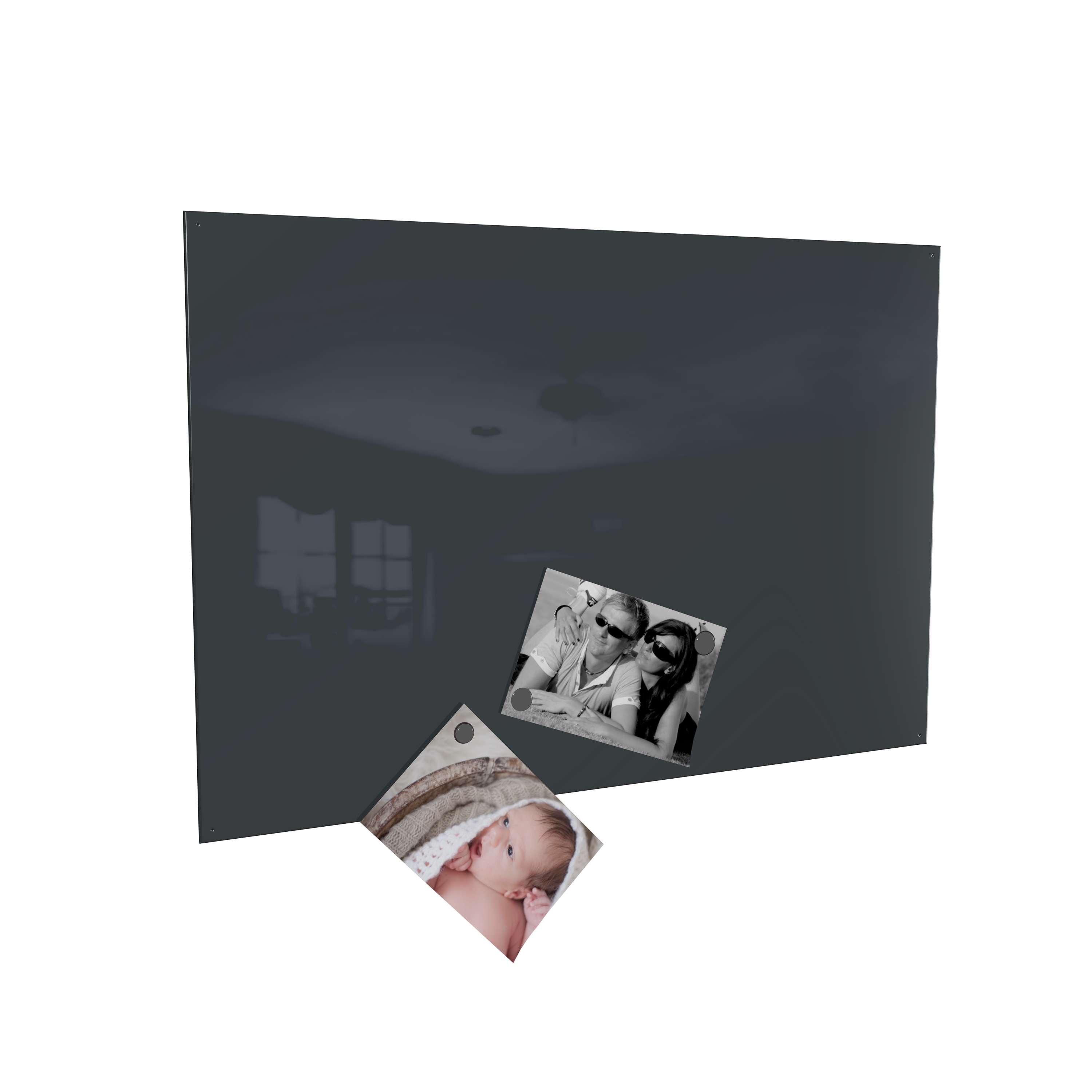 Magnetwand  Magnettafel Memoboard inkl. 4 Magnete - RAL 7016 anthrazitgrau anthrazit - 50 x 110 cm Magnetwand  Magnettafel Memoboard inkl. 4 Magnete - RAL 7016 anthrazitgrau anthrazit - 50 x 110 cm