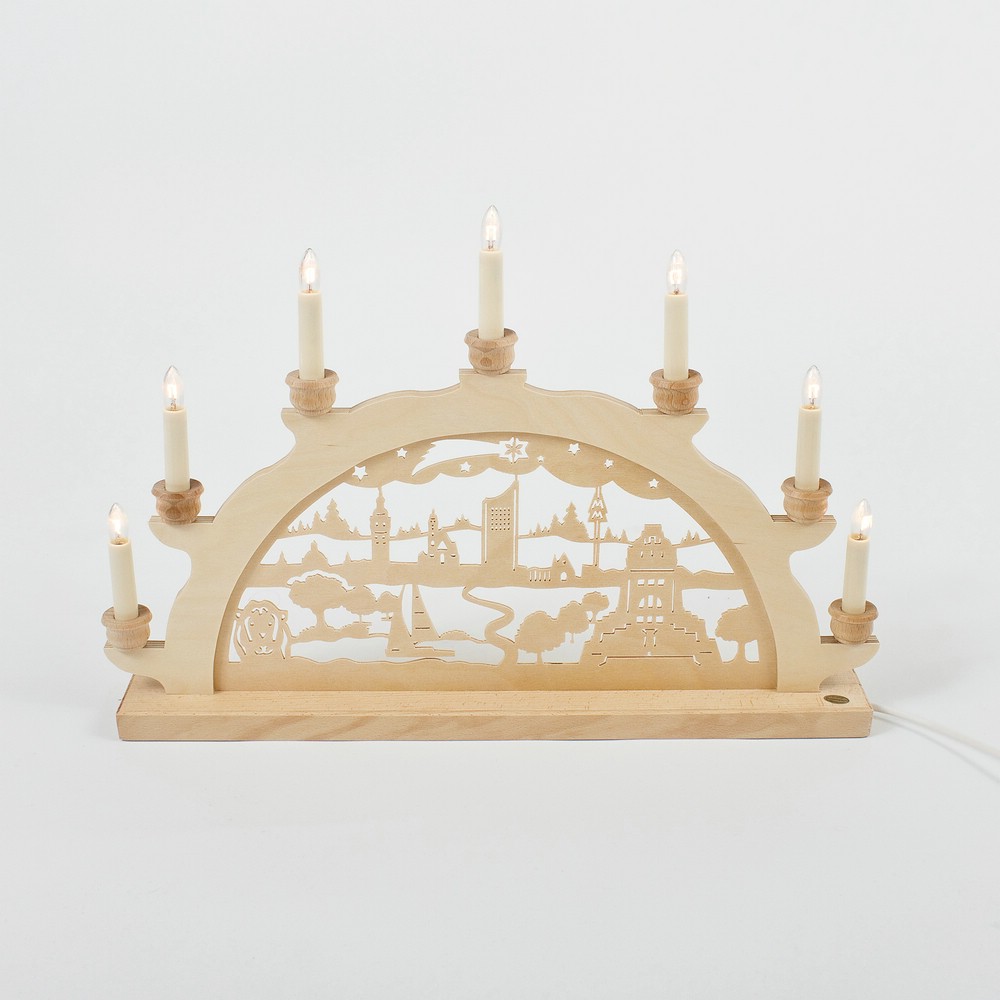 Holz Schwibbogen Lichterbogen - Motiv: Leipzig (verschiedene Größen wählbar) Holz Schwibbogen Lichterbogen - Motiv: Leipzig (verschiedene Größen wählbar)