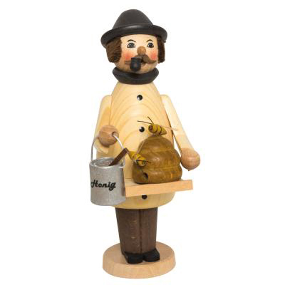 Kuhnert Räucherfigur Räuchermännchen - Die kleinen im Wald und Flur Händler unterwegs - Imker Kuhnert Räucherfigur Räuchermännchen - Die kleinen im Wald und Flur Händler unterwegs - Imker