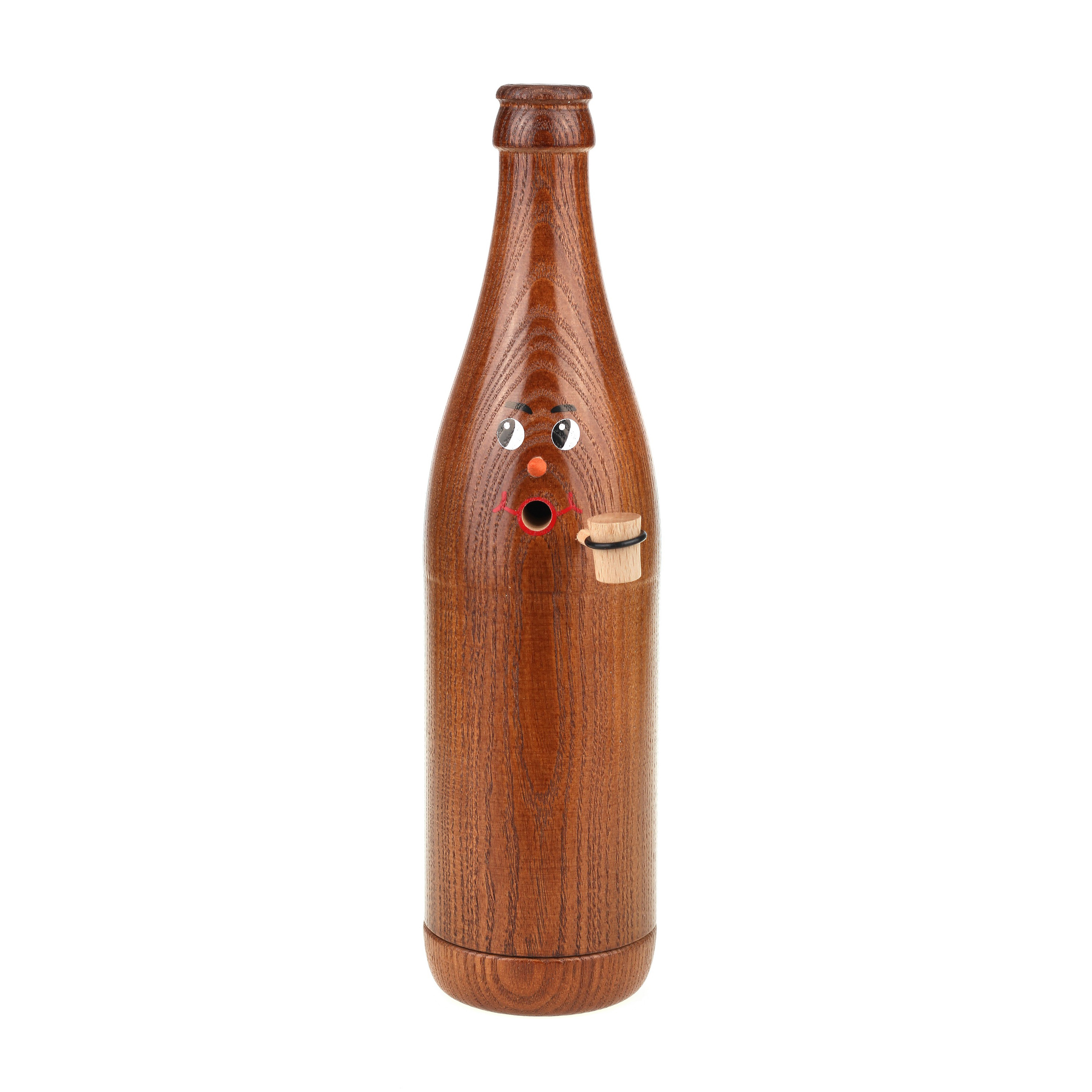 Räucherflasche Räucherfigur Rauchfigur Räuchermännchen Bier NRW 0,5 - braun