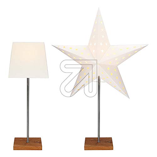 Standleuchte Weihnachtsstern Wechselschirm und Ständer / Holzfuß - Größe: 64 x 43 cm - Farbe: natur (in verschiedenen Größen) Standleuchte Weihnachtsstern Wechselschirm und Ständer / Holzfuß - Größe: 64 x 43 cm - Farbe: natur (in verschiedenen Größen)