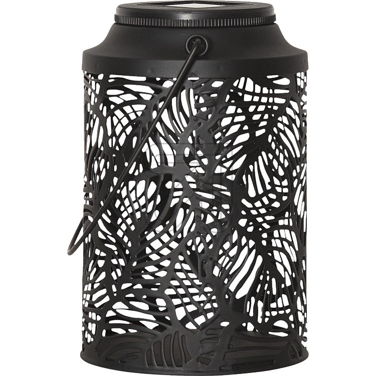 LED Solarlampe Solarleuchte für Außenbereich (Außen IP44) ("Leafy" schwarz)