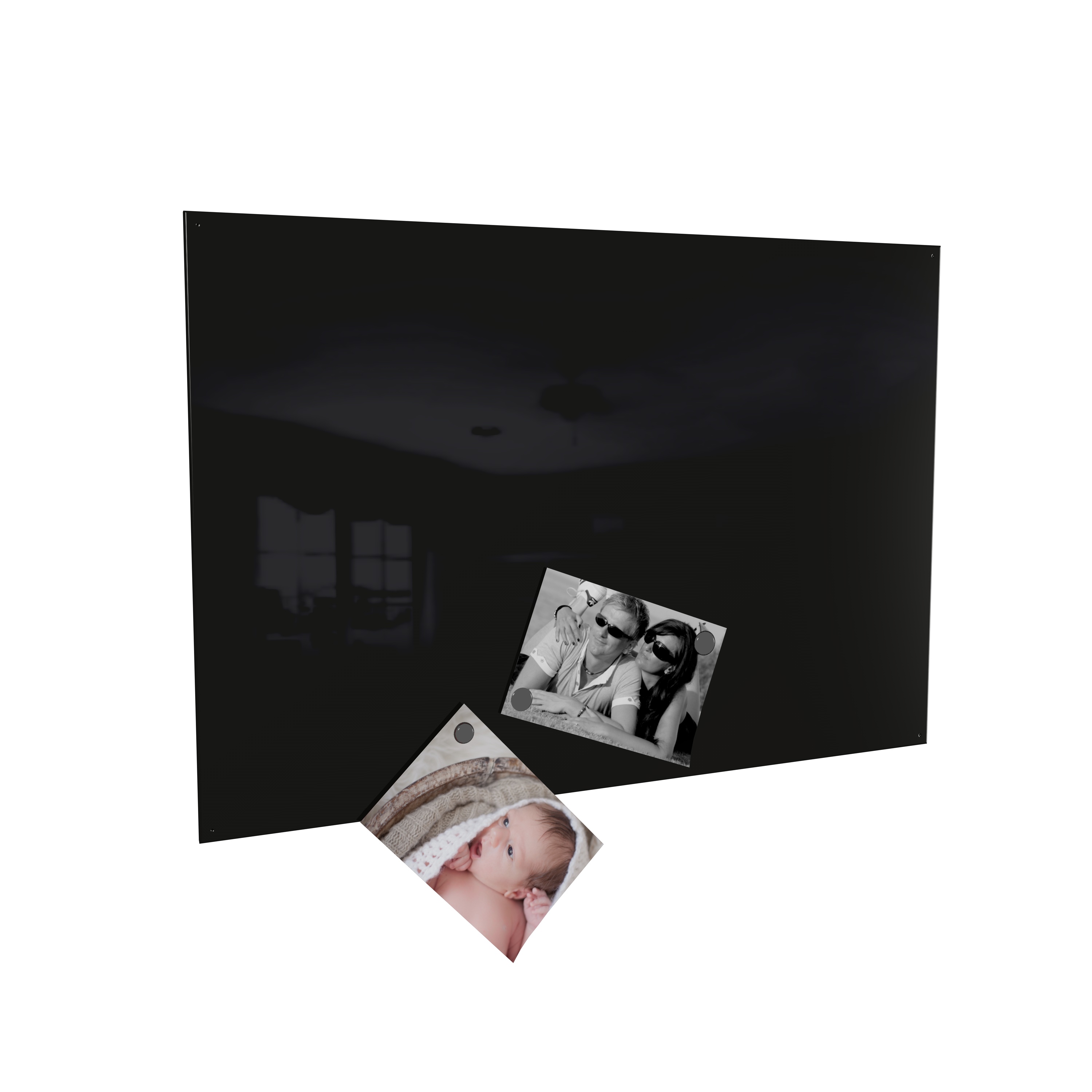 Magnetwand  Magnettafel Memoboard inkl. 4 Magnete - RAL 9005 tiefschwarz schwarz - 50 x 80 cm Magnetwand  Magnettafel Memoboard inkl. 4 Magnete - RAL 9005 tiefschwarz schwarz - 50 x 80 cm