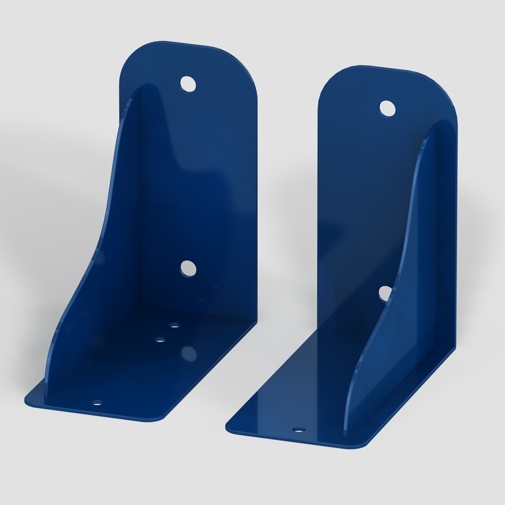 Wandhalterung ultramarinblau für Außenschwibbögen (Fußball) Wandhalterung ultramarinblau für Außenschwibbögen (Fußball)