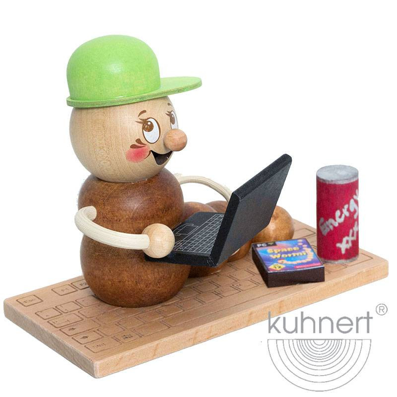 Kuhnert Rauchwurm Rudi - Rauchfigur Räuchermännchen - Computer