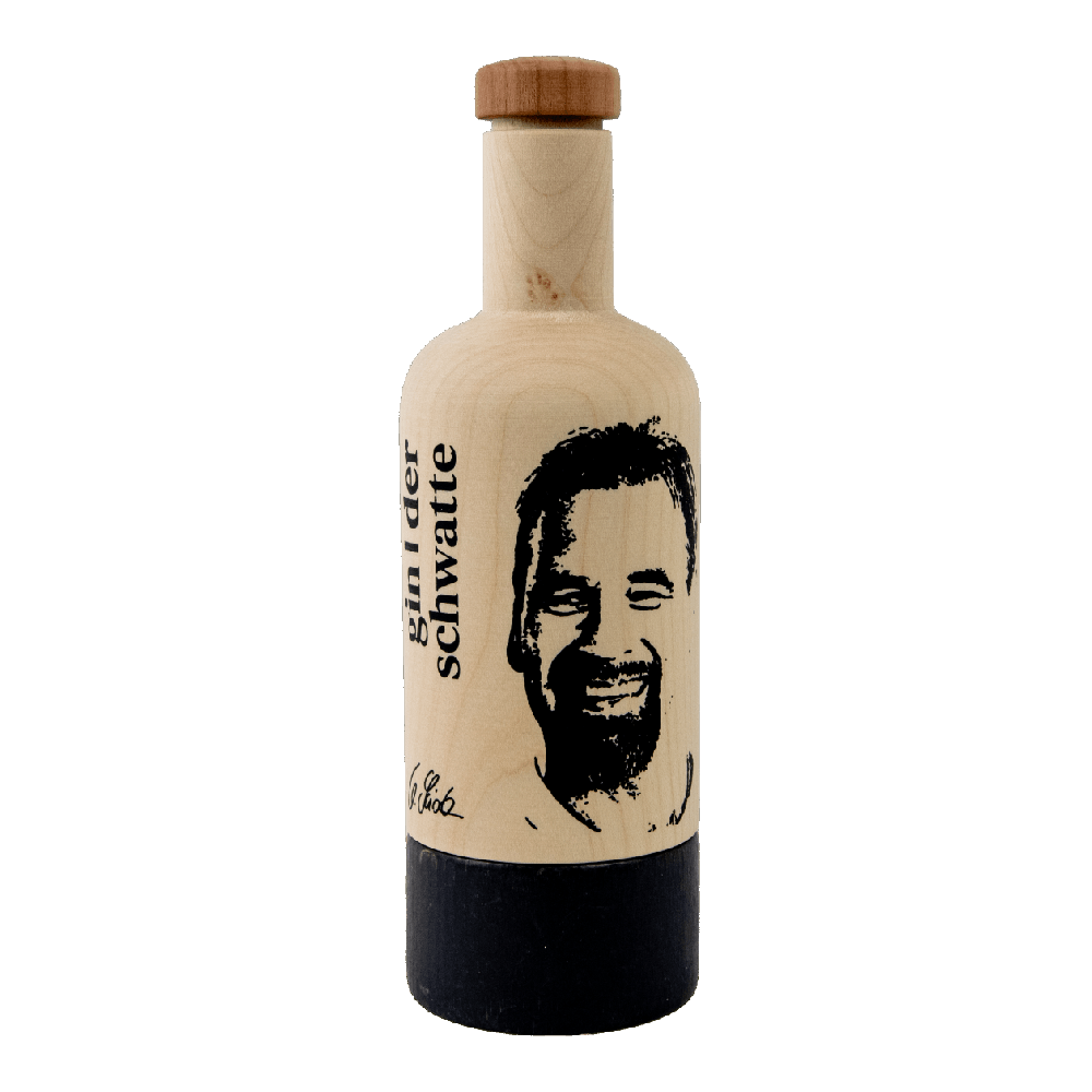 Räucherflasche Räucherfigur Rauchfigur Räuchermännchen Spirituose 0,2 - "Ulf Kirsten - Der Schwatte"