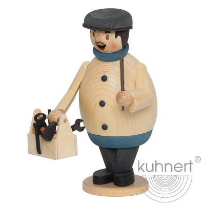 Räuchereule Schneefeger (15 cm) von Drechslerei Kuhnert