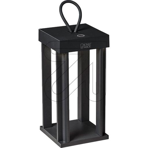 LED-Akku-Laterne IP54 "Cannes" schwarz