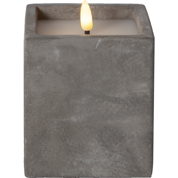 LED Stumpenkerze "Flame Cem"