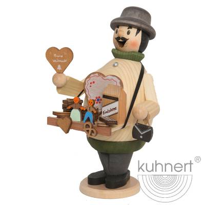 Kuhnert Rauchmann Max - Rauchfigur Räucherfigur Räuchermännchen - als Lebkuchenverkäufer Kuhnert Rauchmann Max - Rauchfigur Räucherfigur Räuchermännchen - als Lebkuchenverkäufer