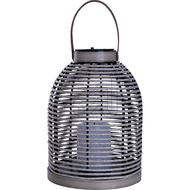 LED Solarlampe Solarleuchte für Außenbereich (Außen IP44) ("Korbinian" grau)