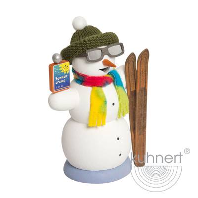 Kuhnert Rauchfigur Schneemann - Räucherfigur Räuchermännchen - Aprés ski