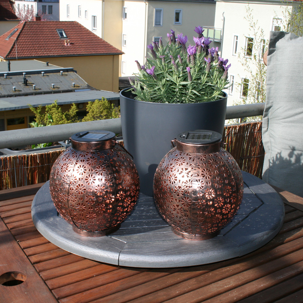 LED Solarlampe Solarleuchte für Außenbereich (Außen IP44) (LED Solar Laterne bronze (2er-Pack)) LED Solarlampe Solarleuchte für Außenbereich (Außen IP44) (LED Solar Laterne bronze (2er-Pack))