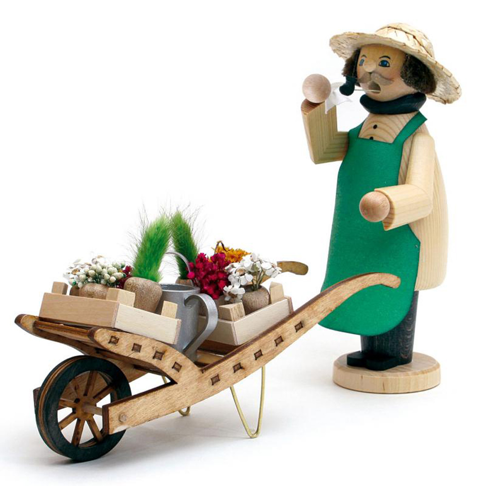 Kuhnert Räucherfigur Räuchermännchen - Die kleinen im Wald und Flur Händler unterwegs - Gärtner Kuhnert Räucherfigur Räuchermännchen - Die kleinen im Wald und Flur Händler unterwegs - Gärtner