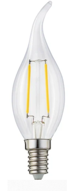 9x Spitzkerze Glühbirne Ersatzbirne Topkerze für Lichterkette / Schwibbögen / Lichterbogen - LED 16V / 0,3W E14 Windstoßkerze