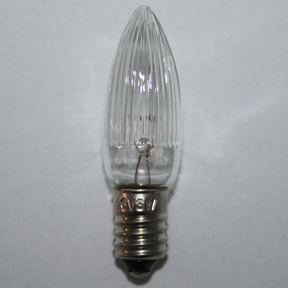 9x Spitzkerze Glühbirne Ersatzbirne Topkerze für Lichterkette und Schwibbögen