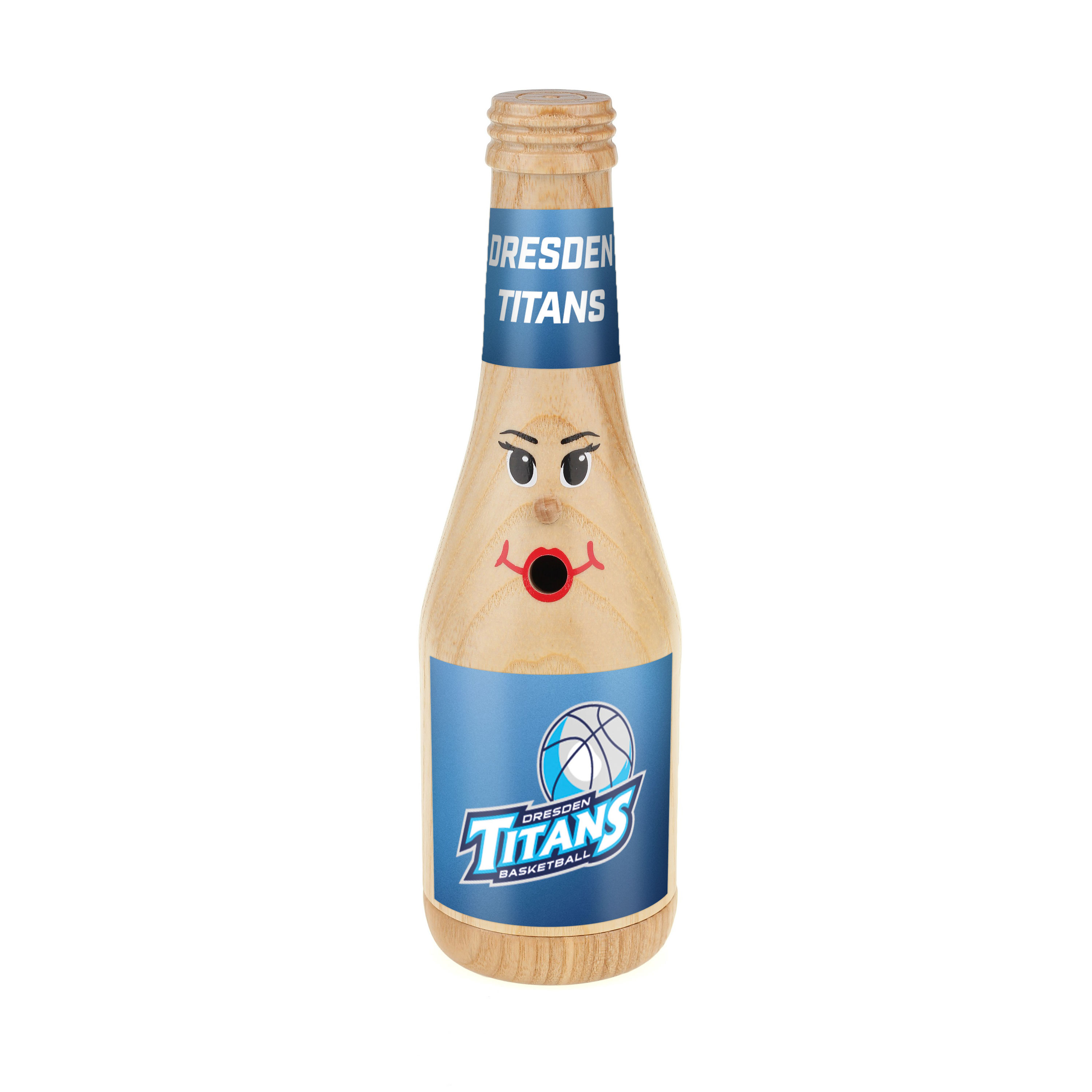 Räucherflasche Räucherfigur Rauchfigur Räuchermännchen Sekt 0,2 "Dresden Titans"