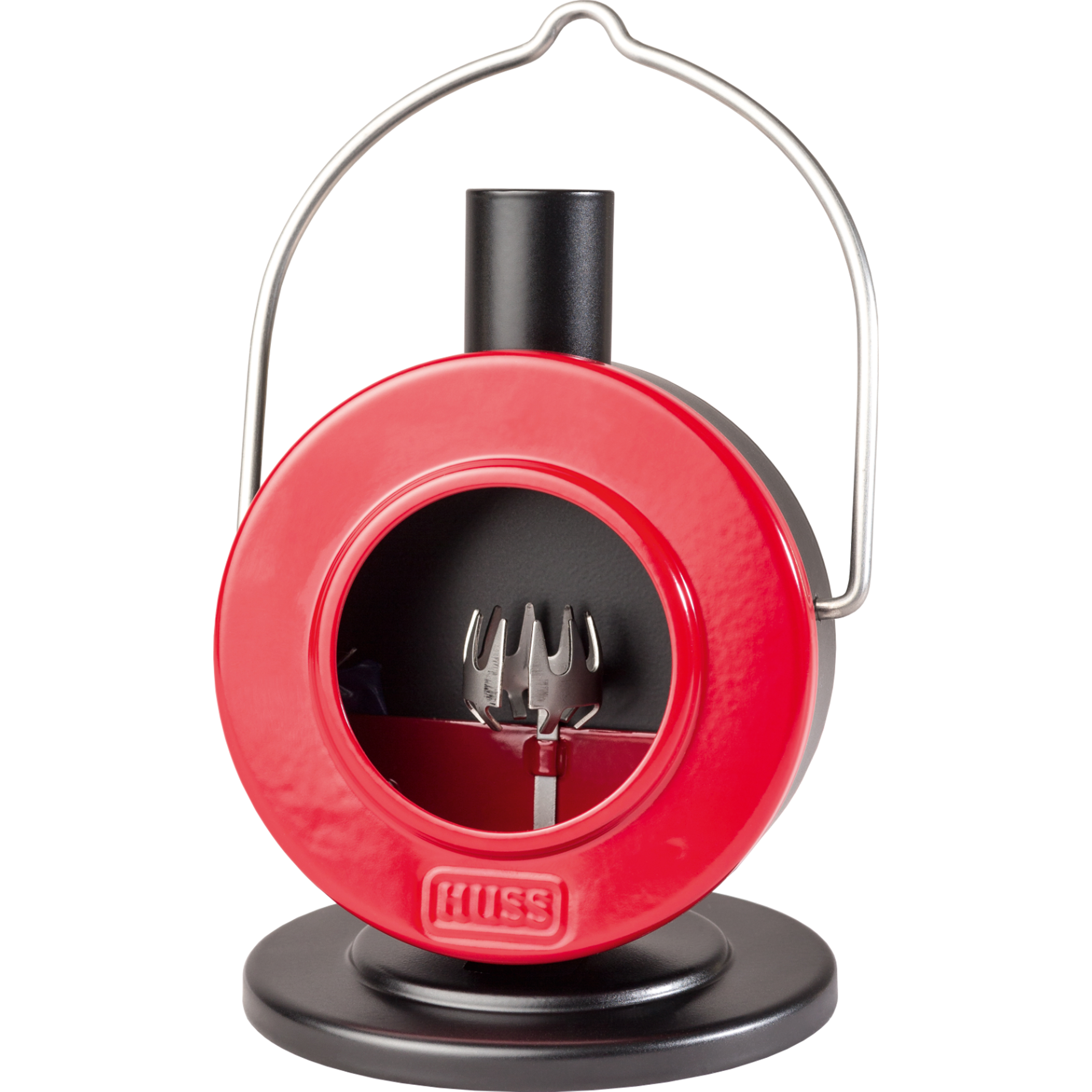 Huss Scheibenofen "Der Flache" - Räucherofen Räucherfigur Räucherkerzenofen - rot / schwarz Huss Scheibenofen "Der Flache" - Räucherofen Räucherfigur Räucherkerzenofen - rot / schwarz