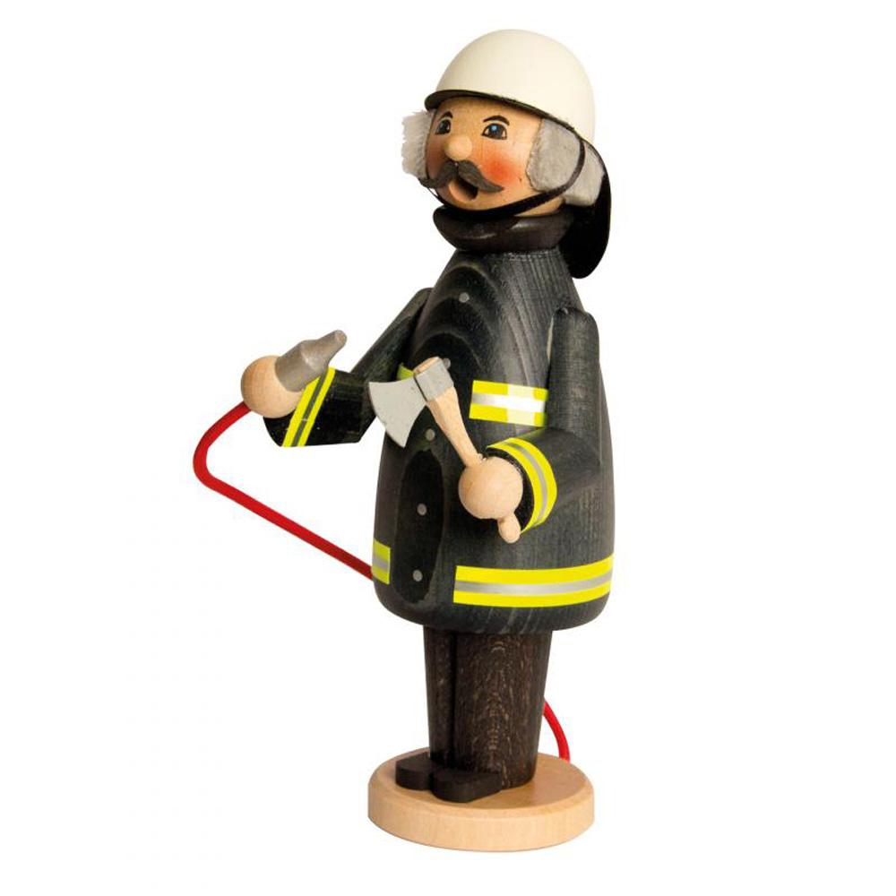 Kuhnert Räucherfigur Räuchermännchen - Die kleinen im Wald und Flur Händler unterwegs - Feuerwehrmann