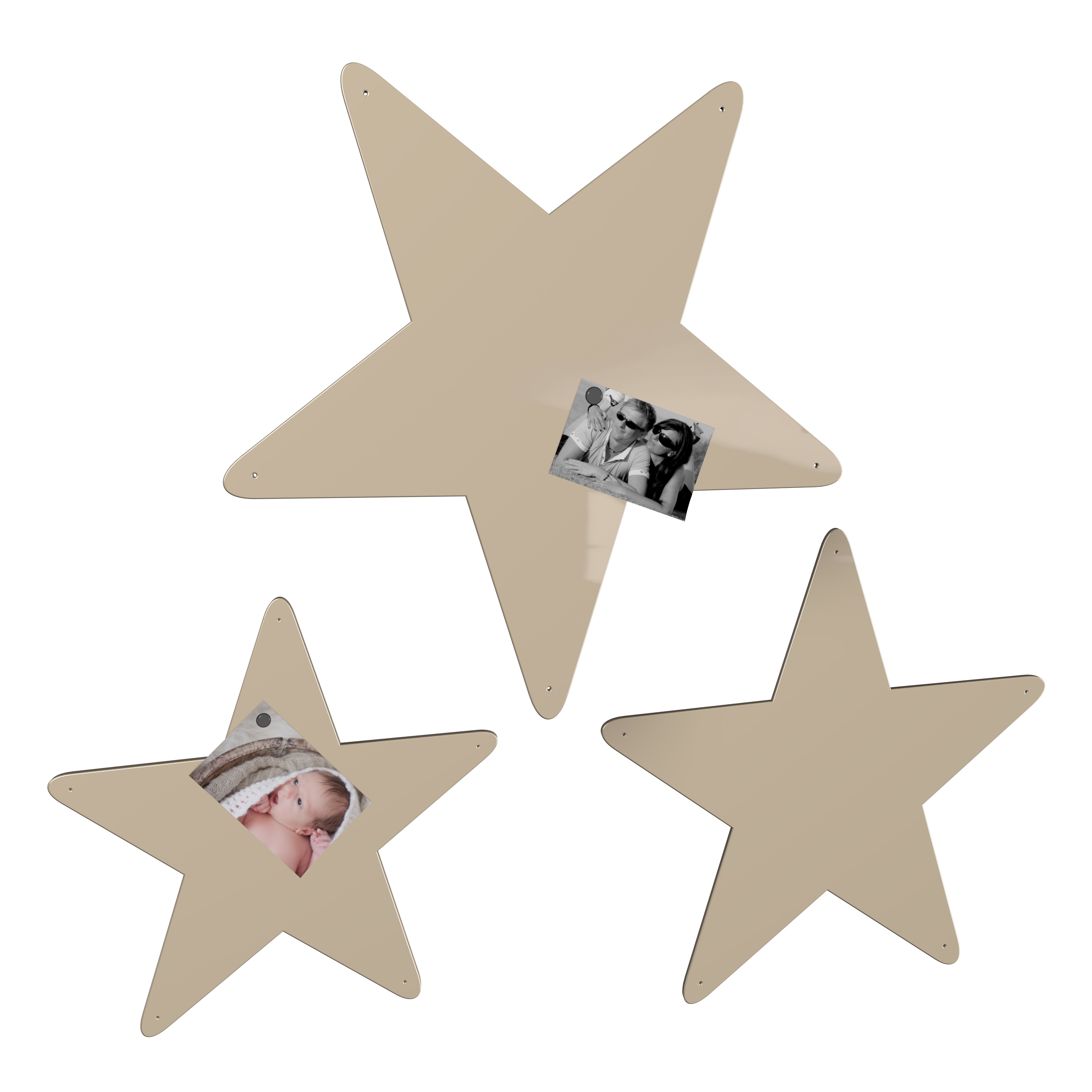 Magnetwand Magnettafel Memoboard - Sterne 3er-Set (verschiedene Farben wählbar) Magnetwand Magnettafel Memoboard - Sterne 3er-Set (verschiedene Farben wählbar)