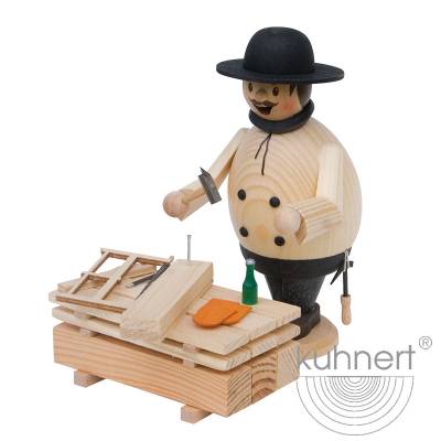 Kuhnert Rauchmann Max - Rauchfigur Räucherfigur Räuchermännchen - als Zimmermann