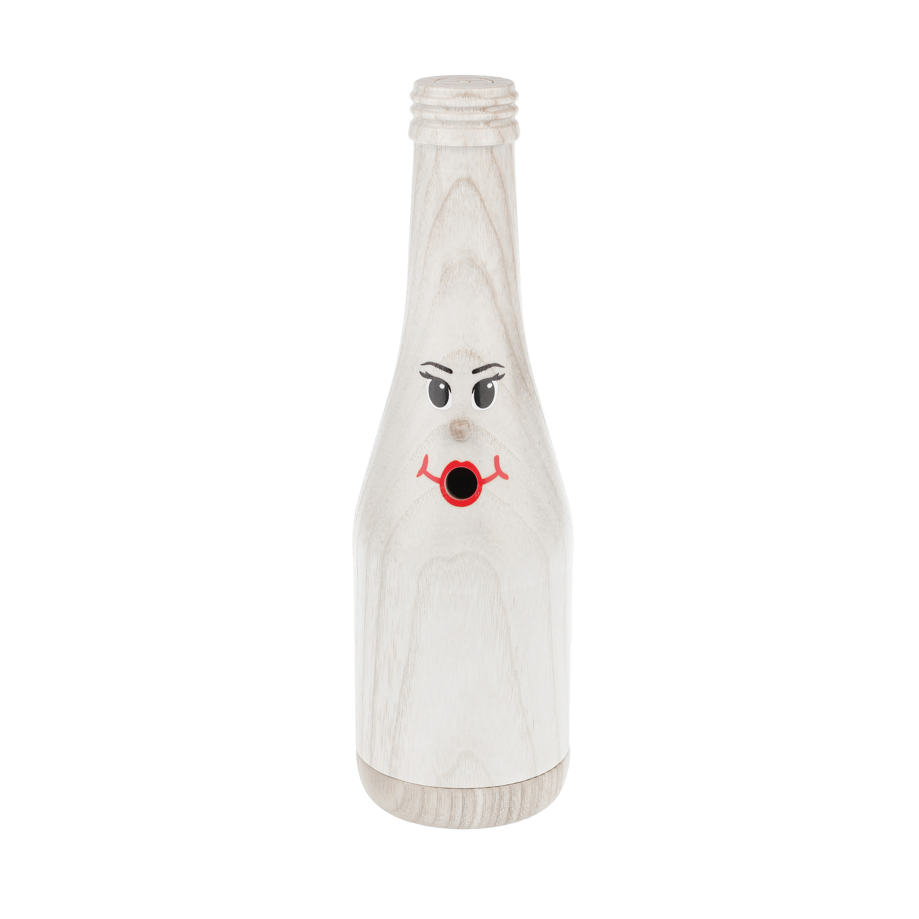 Räucherflasche Räucherfigur Rauchfigur Räuchermännchen Sekt 0,2 - weiß