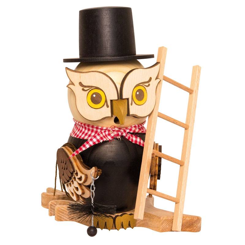 Kuhnert Räuchereule Raucheule Eule - Räucherfigur - Schornsteinfeger Kuhnert Räuchereule Raucheule Eule - Räucherfigur - Schornsteinfeger