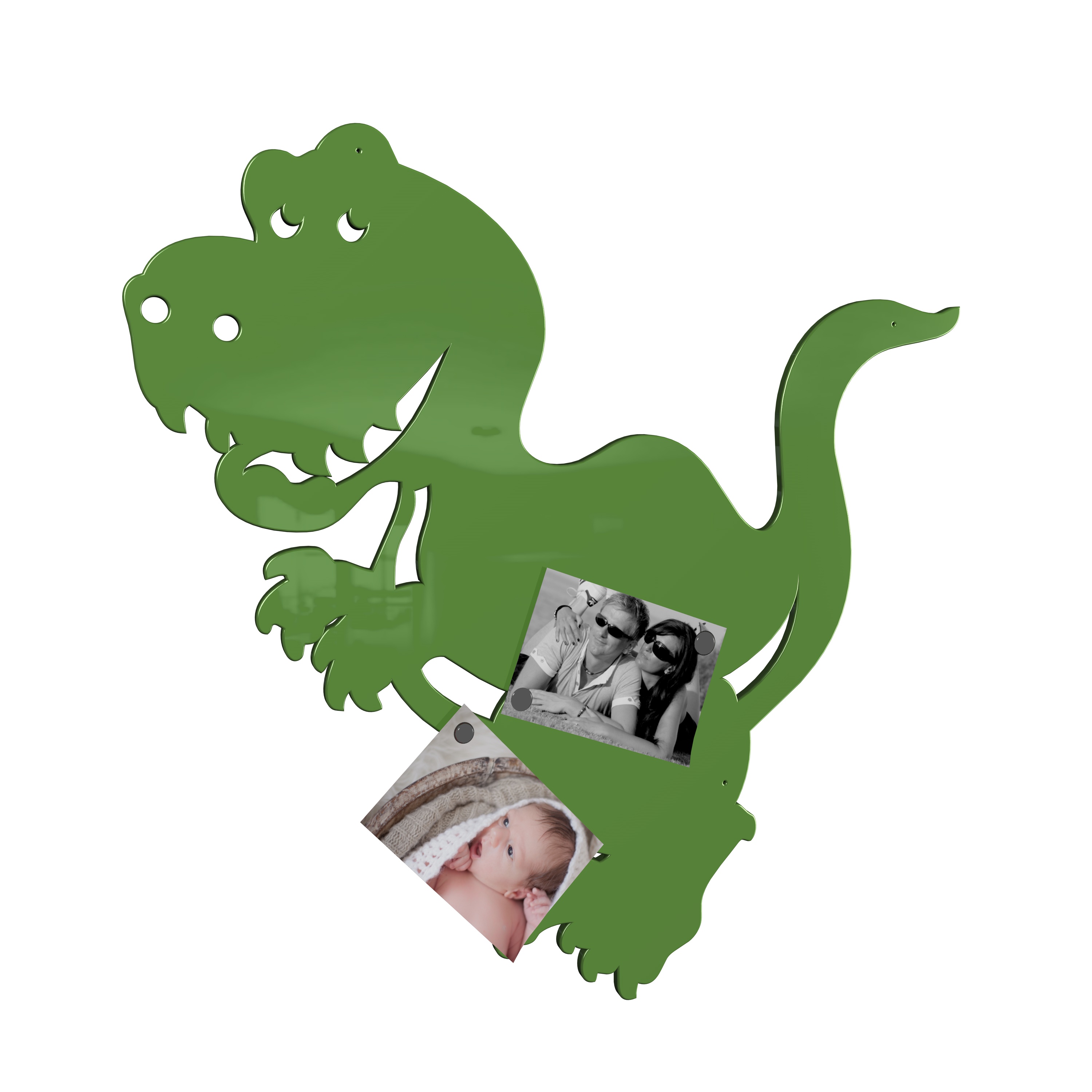 Magnetwand Magnettafel Memoboard - Dino (verschiedene Farben wählbar)
