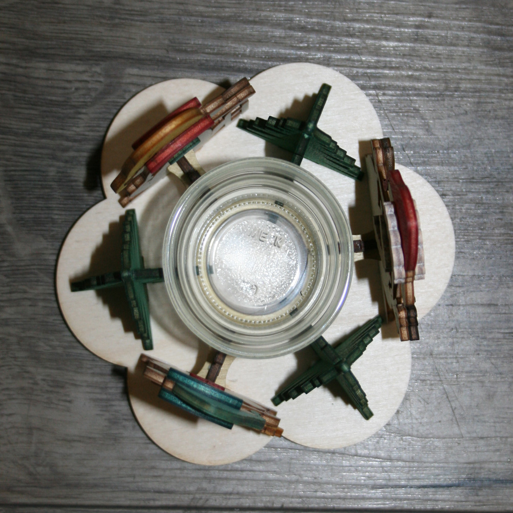 ONE TO FOUR Glasmosaik-Kerzenhalter-Kit,Kreative Mo Produktbild-Vorschau 3