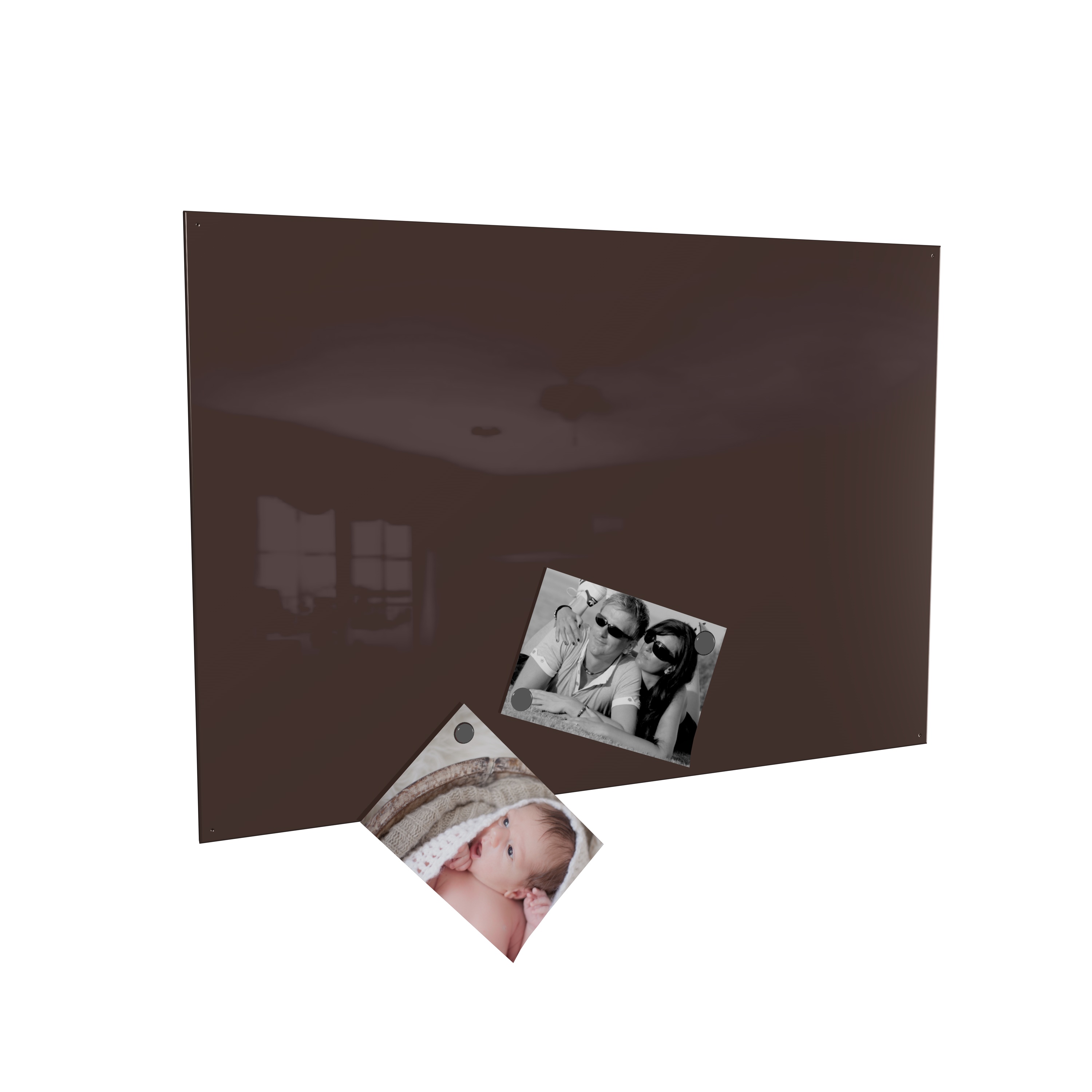 Magnetwand  Magnettafel Memoboard inkl. 4 Magnete - RAL 8017 schokoladenbraun braun - 60 x 90 cm Magnetwand  Magnettafel Memoboard inkl. 4 Magnete - RAL 8017 schokoladenbraun braun - 60 x 90 cm