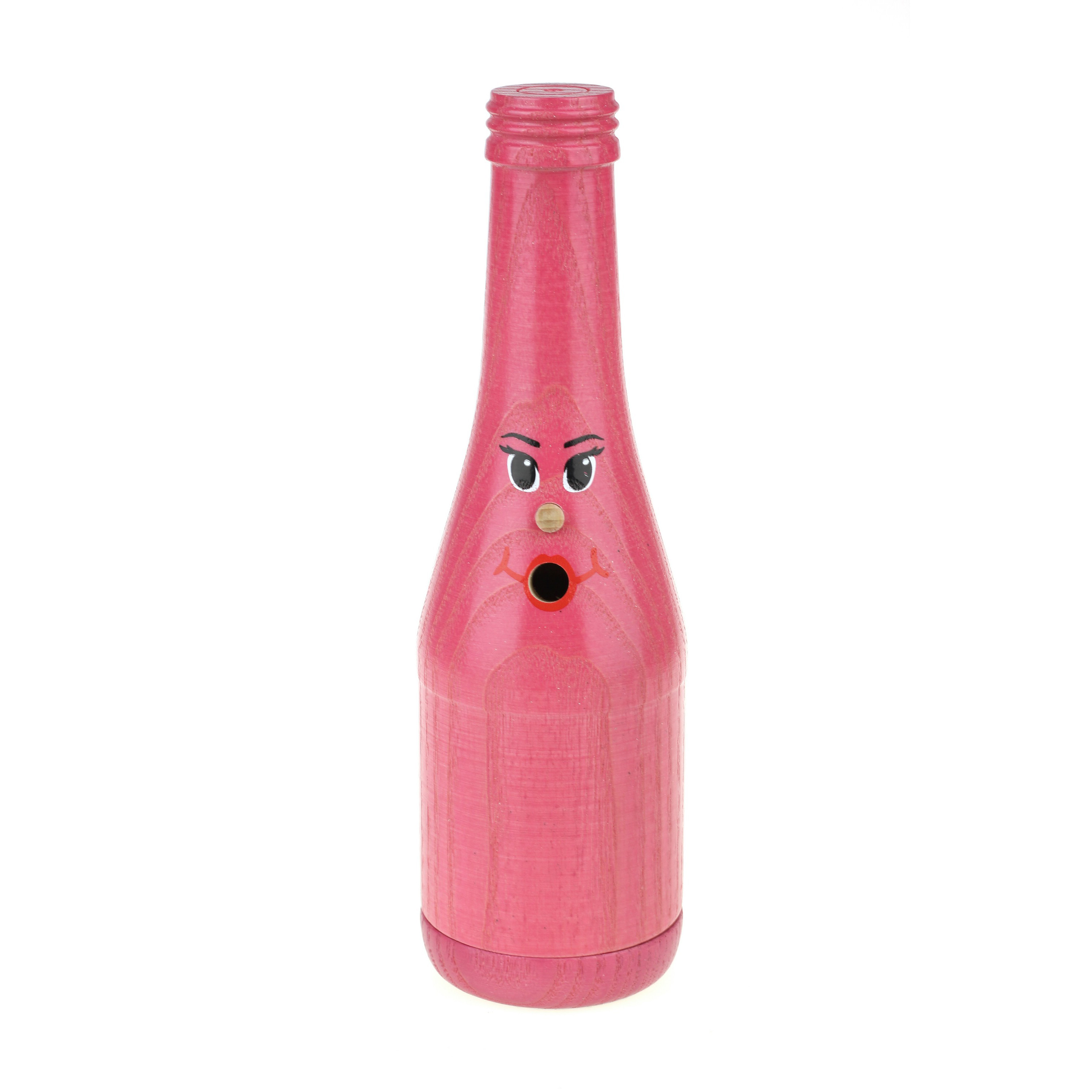 Räucherflasche Räucherfigur Rauchfigur Räuchermännchen Sekt 0,2 - pink